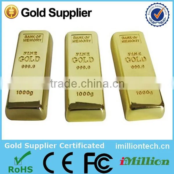 China Professional Manufacture Gold Bar Usb Flash Drive photo-2