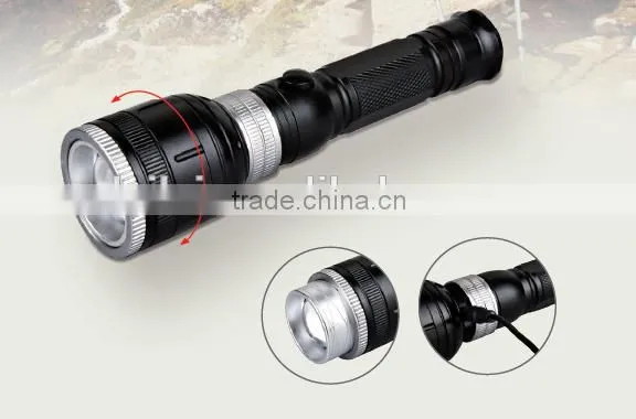 Alumium High Power Flash Light Zoom In-out Flash Light