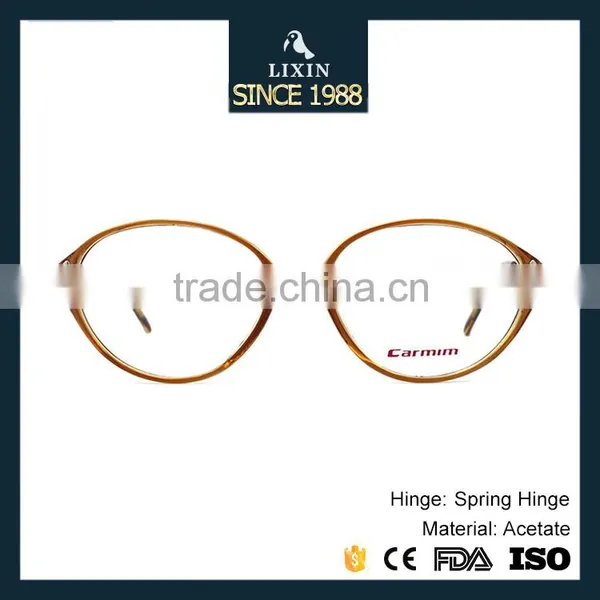 Super Light Street Fashion Acetate Reading Glasses Light Brown Acetate SM511 photo-2