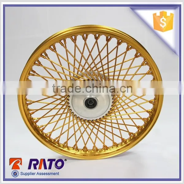 Chinese High Quality 17 Inch Double Disc Brake Motorcycle Golden Wheel photo-4