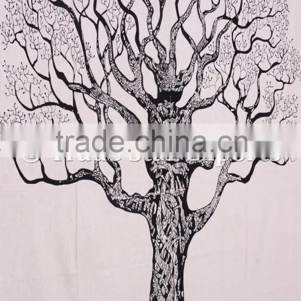 Tree Of Life Wall Art Bohemian Indian Cotton Wall Hangings Gypsy Tapestry photo-4