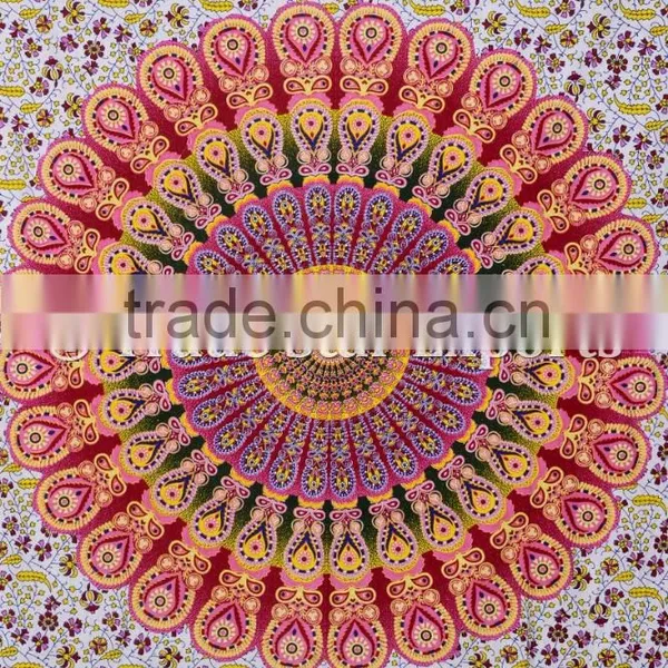 Gypsy Mandala Ethnic Boho Wall Hanging Hippie Cotton Tapestry photo-3