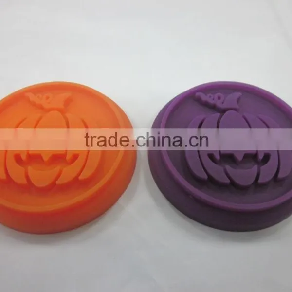 Halloween Design Dia.6.0cm Silicone Cookie Stamp Stamper Set of 4 photo-5