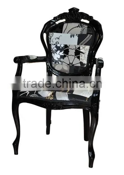 Factory Price Cheap Antique Solid Wood Hotel Furniture Louis Chair Wooden Chair photo-4