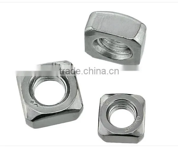 High Quality Stainless Steel Carbon Steel Square Nut DIN557 photo-3