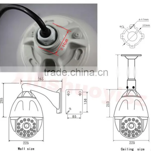 4 Inch Mini Indoor/Outdoor 10X Zoom HD-AHD PTZ Camera With 1080P photo-4