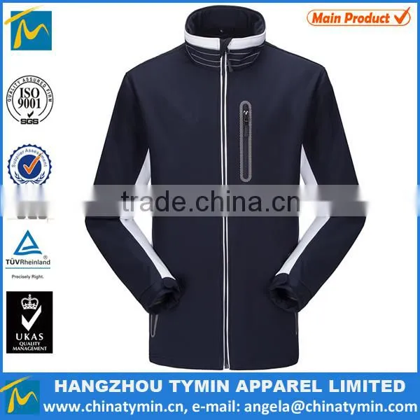 Men Two Color Combs Waterproof Softshell Jacket photo-3