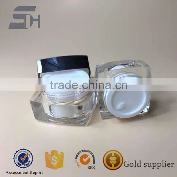 15ml,30ml,50ml Square Shaped Acrylic Cosmetics Cream Empty Jars photo-2