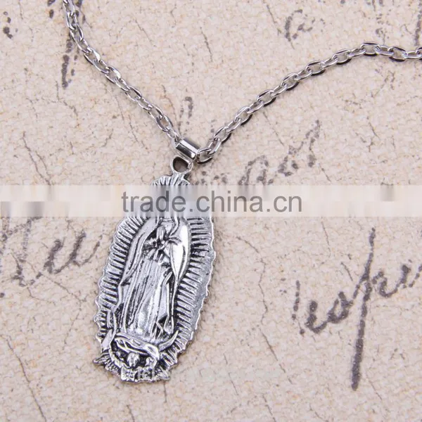 New Arrival Imitation Jewelry Handmade Chain Necklace Religious Necklace Our Lady of Guadalupe Necklace Imitation Jewelry photo-3