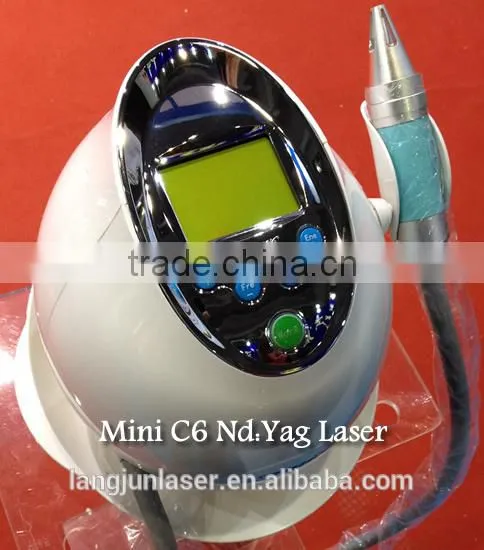 ND Yag Laser Tattoo Removal Machine Vascular Tumours Treatment Mini Q Switch ND Yag Laser MINI-C6 Tattoo Laser Removal Machine