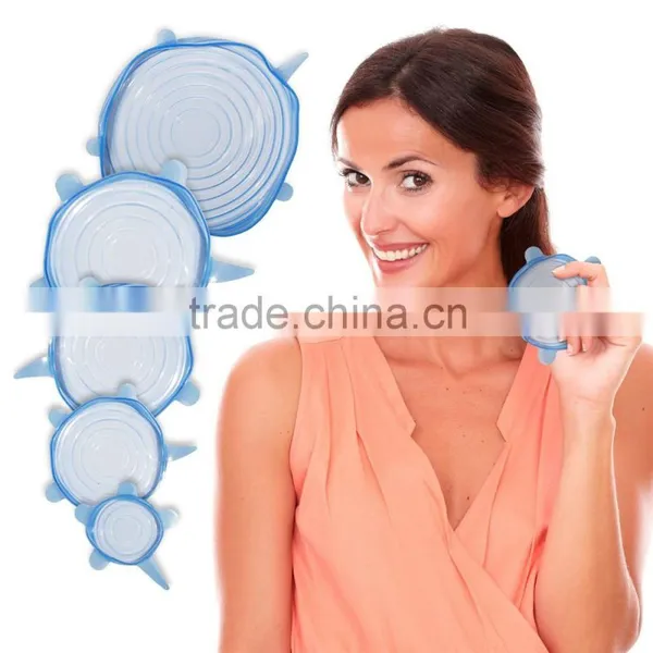 Good Quality Super Stretch Universal Silicone Lid Cover Sets Fleible Silicone Lid photo-5