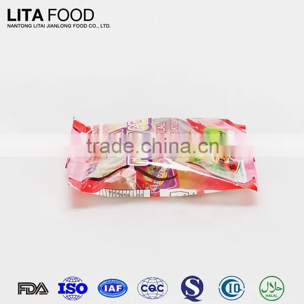 Kids Snack Plastic Bag Packing Assorted Fruit Jelly photo-3