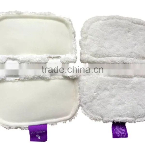 2016 White Steam Mop Pocket Replacement Mop Pad