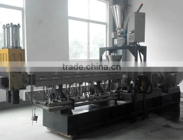 Transparent White Plastic Filler Masterbatch pp pe Calcium Carbonate Granules Twin Screw Extruder photo-4