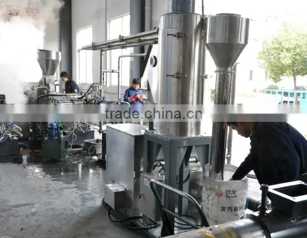 Transparent White Plastic Filler Masterbatch pp pe Calcium Carbonate Granules Twin Screw Extruder photo-5