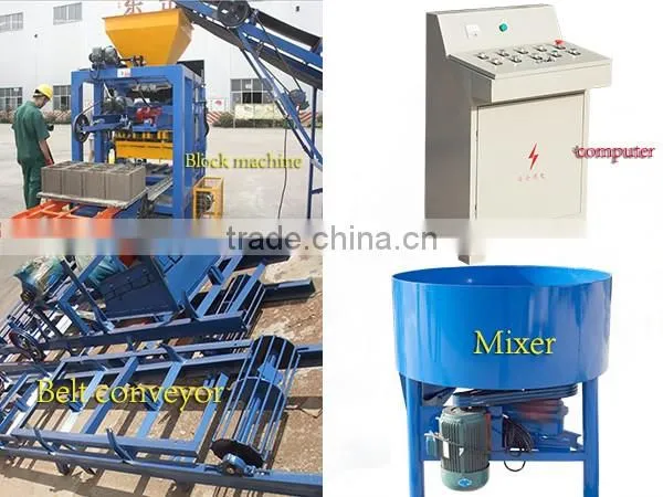 Qt4-24 Concrete Hollow Block Machine 4 5 6inches