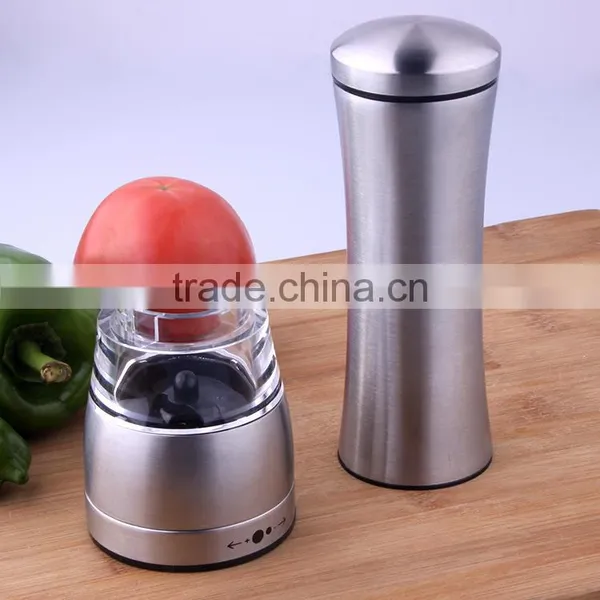 Stainless Steel Salt And Pepper Grinder Set Shakers With Adjustable Ceramic Grinder photo-2
