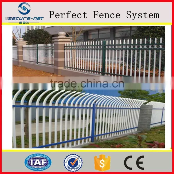 Black Powder Coated Security Backyard Metal Steel Picket Fence China Professional photo-3