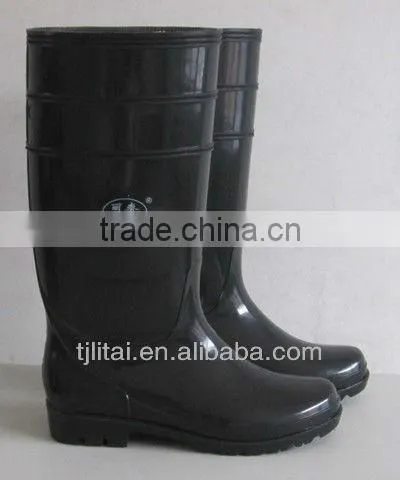 LITAI Fashion Rain Shoes Black Work Boot photo-2