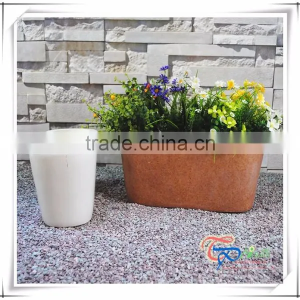 Resin Garden Imitate Sandston Flower Pot photo-4