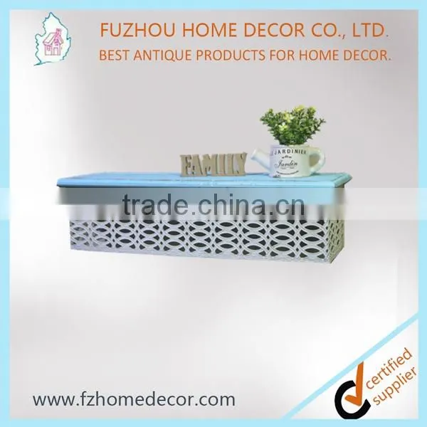 Wall Mounted Metal Shelf With Punching Board Decorative Part photo-3