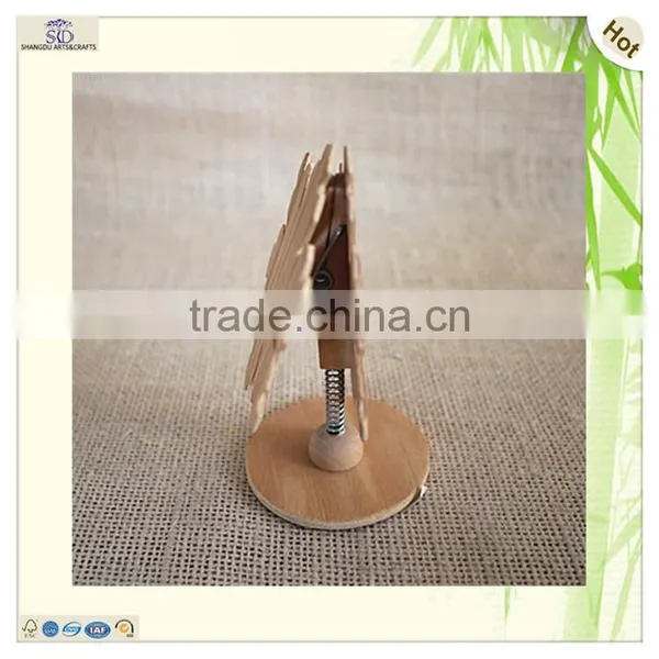 Craft Mini Decoration Wood Butterfly File Clip Clipboard photo-2