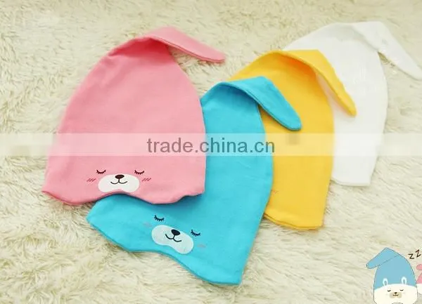 Child Sleep Hat Newborn Cap The Baby Kit Lens Cap Baby Cotton Cap photo-4