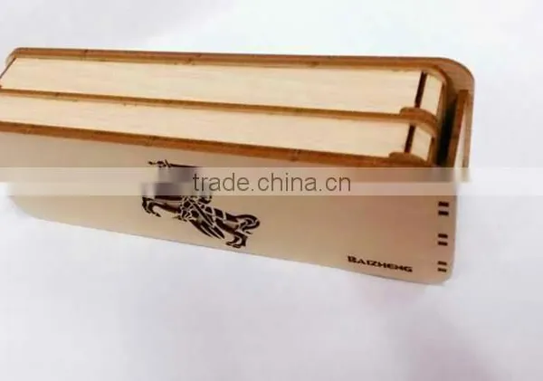 Large Capacity Wooden Cool Pencil Case Design Hot Selling photo-3