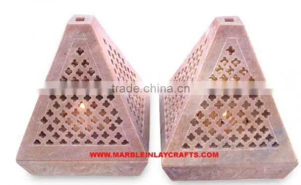 Candle Stand & Crafts Soapstone Votive Holder , Candle Holders