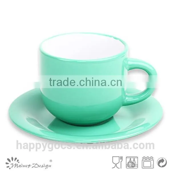 Broad Edge High Quality Bright Glaze Cup and Saucer photo-3