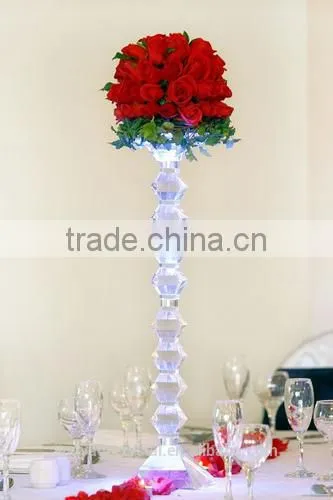 Beautiful Crystal Flower Stand for Wedding