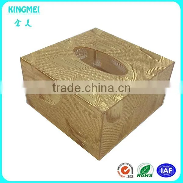 Unique Design Gold Napkin Paper Box Tissue Box Acrylic Organizer for Tissue Paper photo-6
