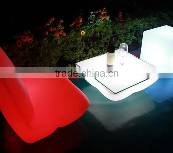 Hot Selling Modern Outdoor Furniture Plastic Led Sofas photo-2