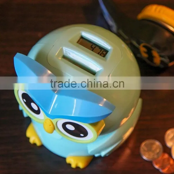 2016 New Kid's Money Counting Digital Coin Bank - Owl From ICTC Factory photo-3