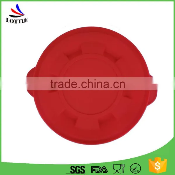 Red Color Dust-proof Food Grade Silicone Lid Custom Silicone Cover photo-2