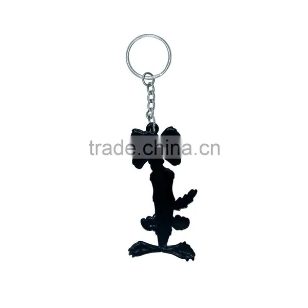 Hot Design PVC Material Rubber Souvenir Printing Keychain Keyring Gift photo-3