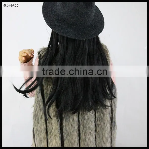 Wonderful Design Coat Winter Women Long Fox Fur Vests Autumn photo-3