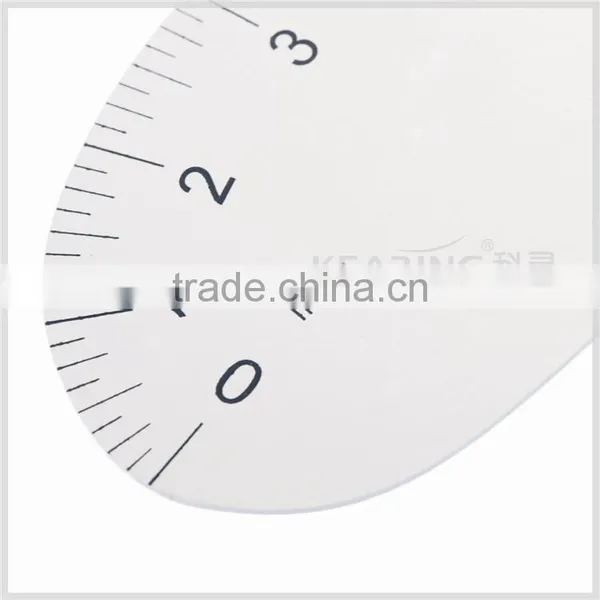 Kearing Silver Grey Broadsword Shape French Curve Ruler 6224A for Lapel / Elbow #6224A photo-6