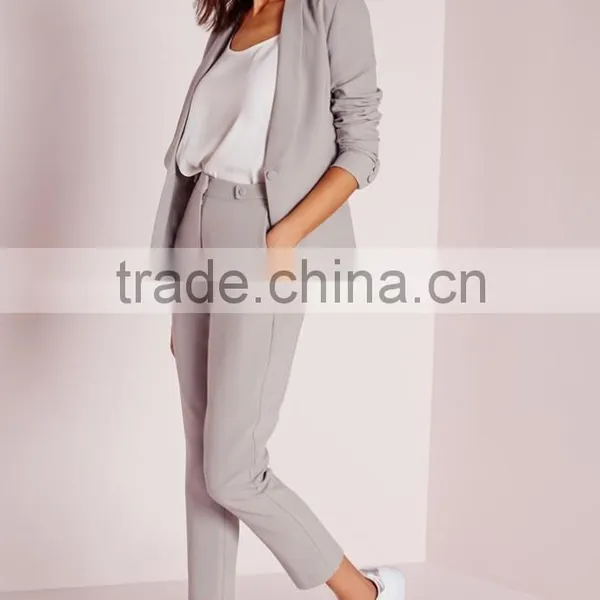 Hot Sale Girls Grey Chic Cigarette Pants Low Price photo-2