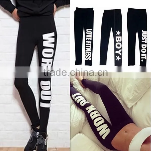 Yoga Fashion Pants Girls Tights Skinny Leggings photo-5