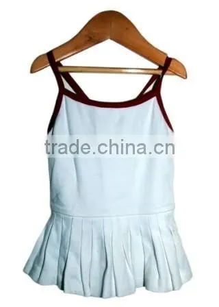 Organic Cotton Girl's Sleeveless Tennis Dress