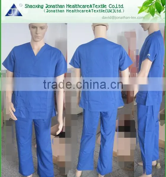 Normal Basic V Collar Scrubs Suits Medical Scrubs Uniforms for Hospital Clinic photo-3