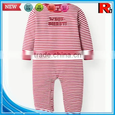 China Stripe Long Sleeve Cotton Wholesale Used Baby Clothes Organic Baby Products photo-3