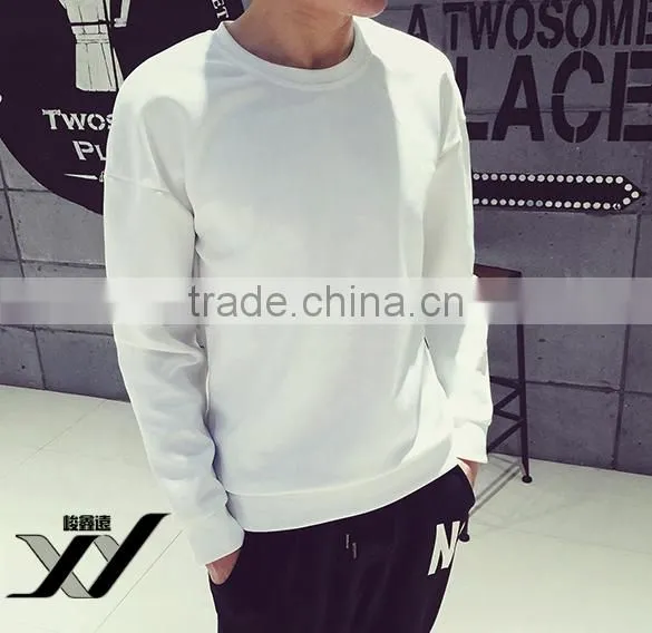Men Blank Warehuse Space Cotton Simple Hoodies photo-2