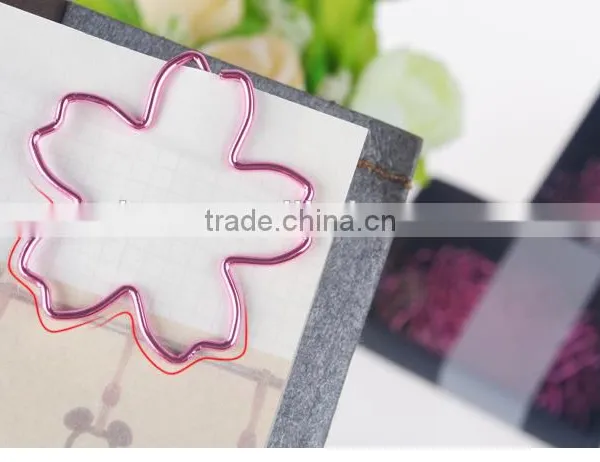 Customizable Planner Clip Stainless Steel Plating Flower Shape Paper Clip photo-5