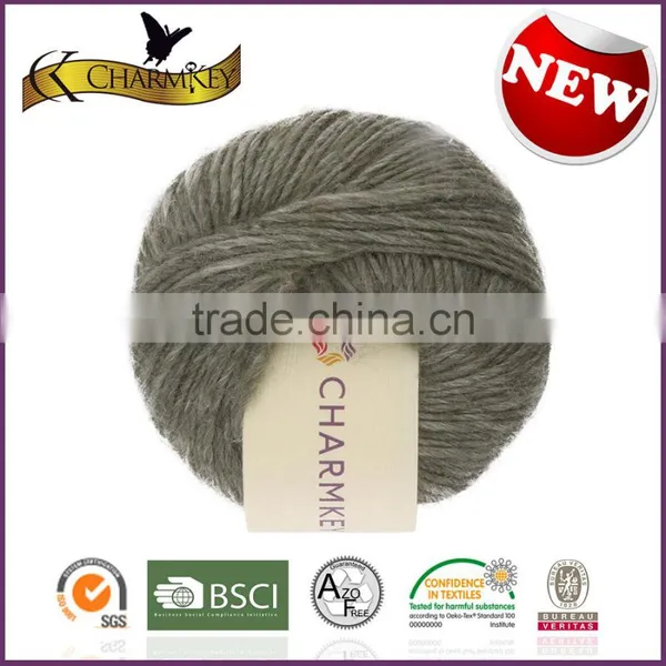 Charmkey Natural Knitting Yarn Bamboo Wool Blended Yarn Smooth Soft Baby Yarn photo-4
