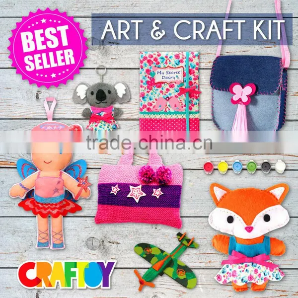 DIY Kit Toy Do it Yourself Felt Jewelry Necklace Heart photo-4