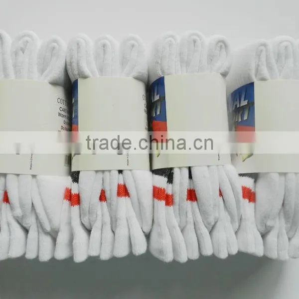 3 Pack Men Wholesale White Cotton Sport Socks photo-3