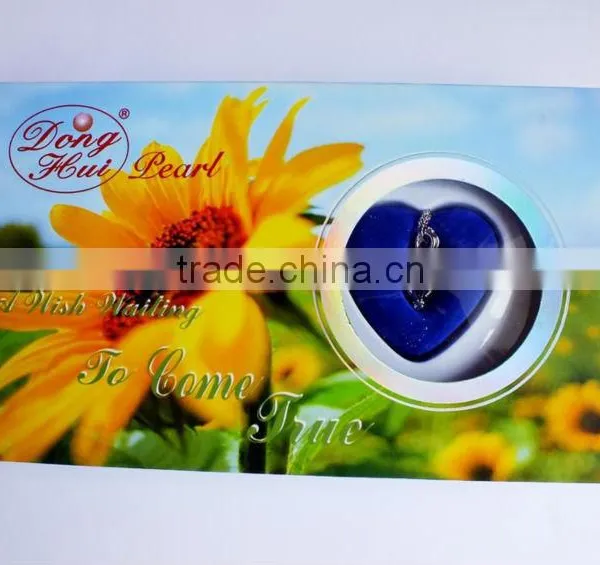 Freshwater Pearl Gift Wish Pearl Gift Pendant Necklace Great Christmas Gift English/sunflower
