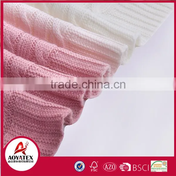 Super Soft 100% Acrylic Assorted Cable Knit Baby Throw Blanket photo-5